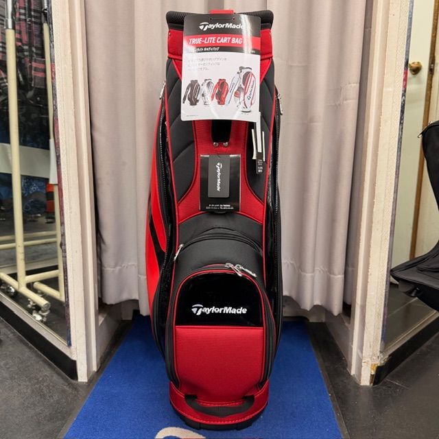 新品 TaylorMade キャディバッグ 9型 47インチ JJA93 黒赤 ゴルフ 新品