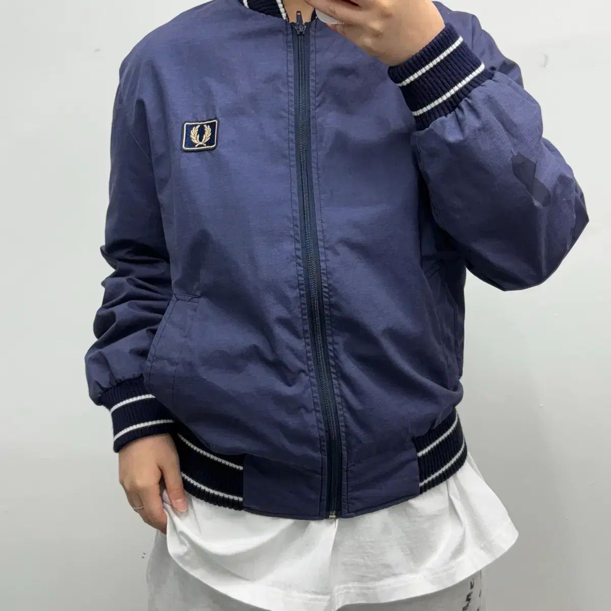 S フレッドペリー 月桂樹ロゴ ジャケット - メルカリ