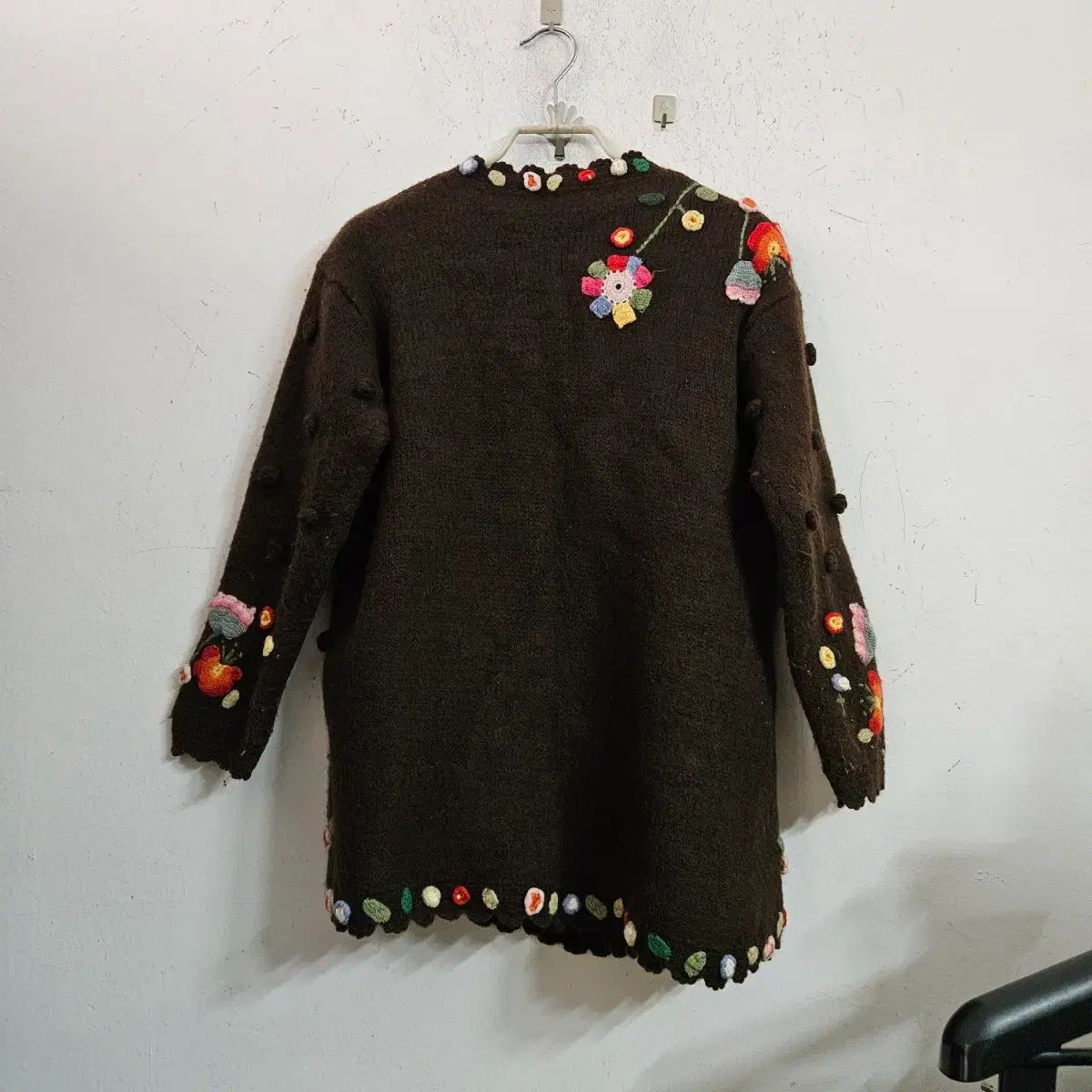 ブラウン 花刺繍 カーディガン 楽天市場】【店内全品20％OFFクーポン】1/29 1:59まで□アルパカタッチ