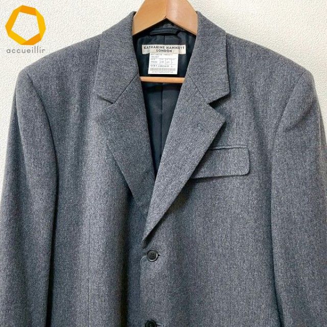 wnc キャサリンハムネット KATHARINE HAMNETT コート L グレー