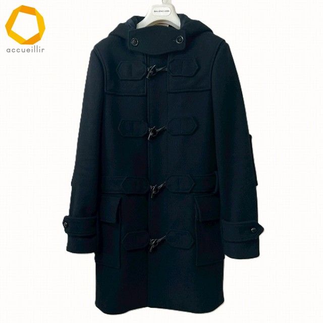 wnc バレンシアガ BALENCIAGA PARIS コート 44 黒 ダッフルコート