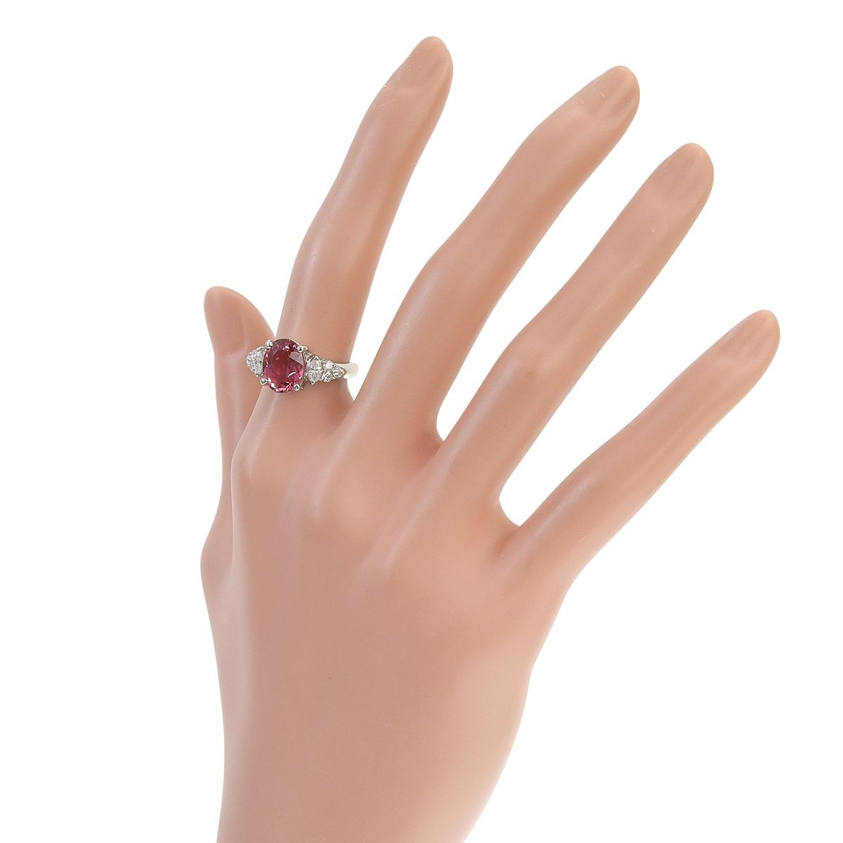 T2.87/D0.44 ピンクトルマリンリング プラチナ Pt900 7.2g 指輪 11(51