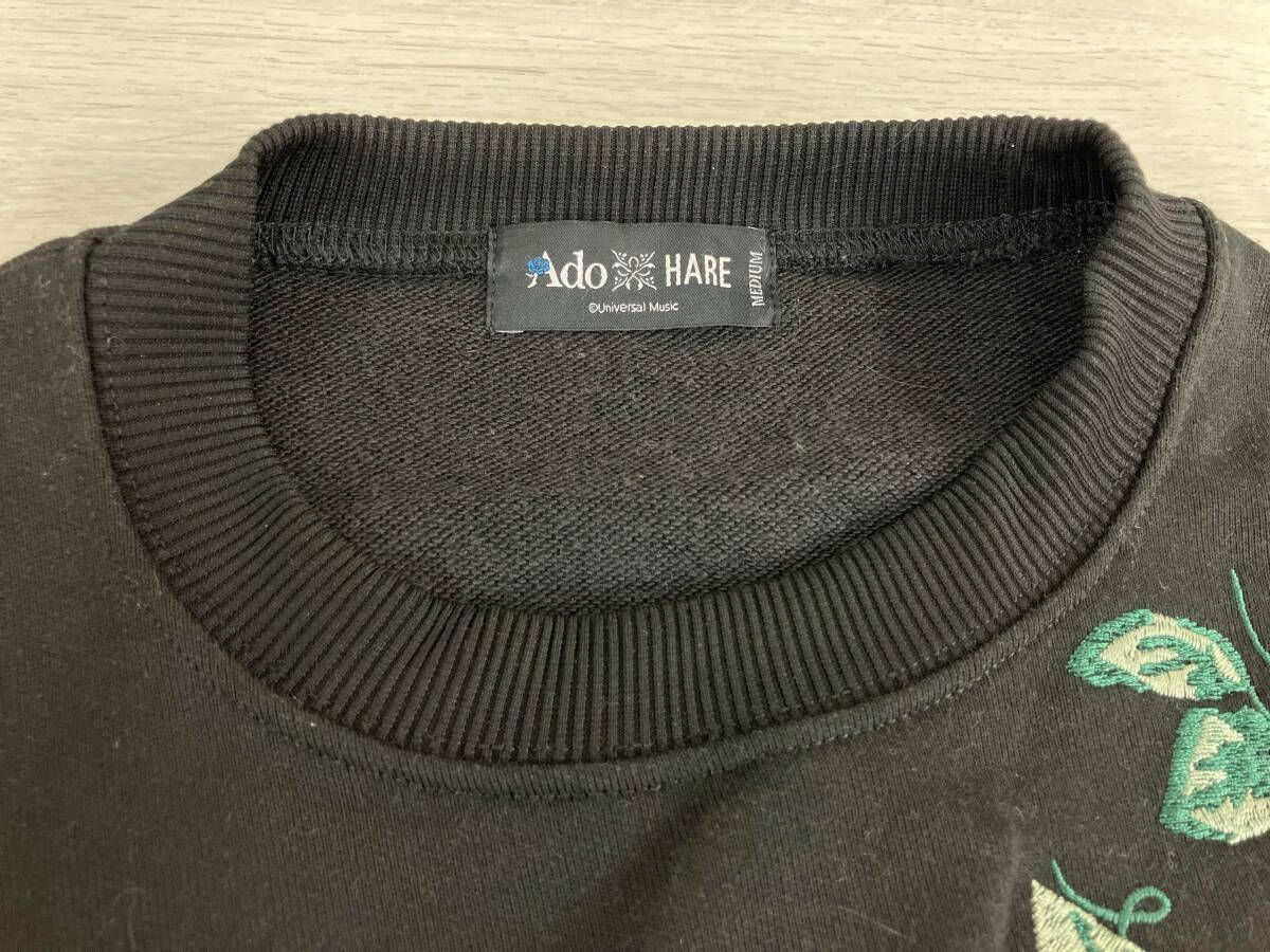 Ado HAREコラボレーション サイドレースアップローズ刺繍スウェット