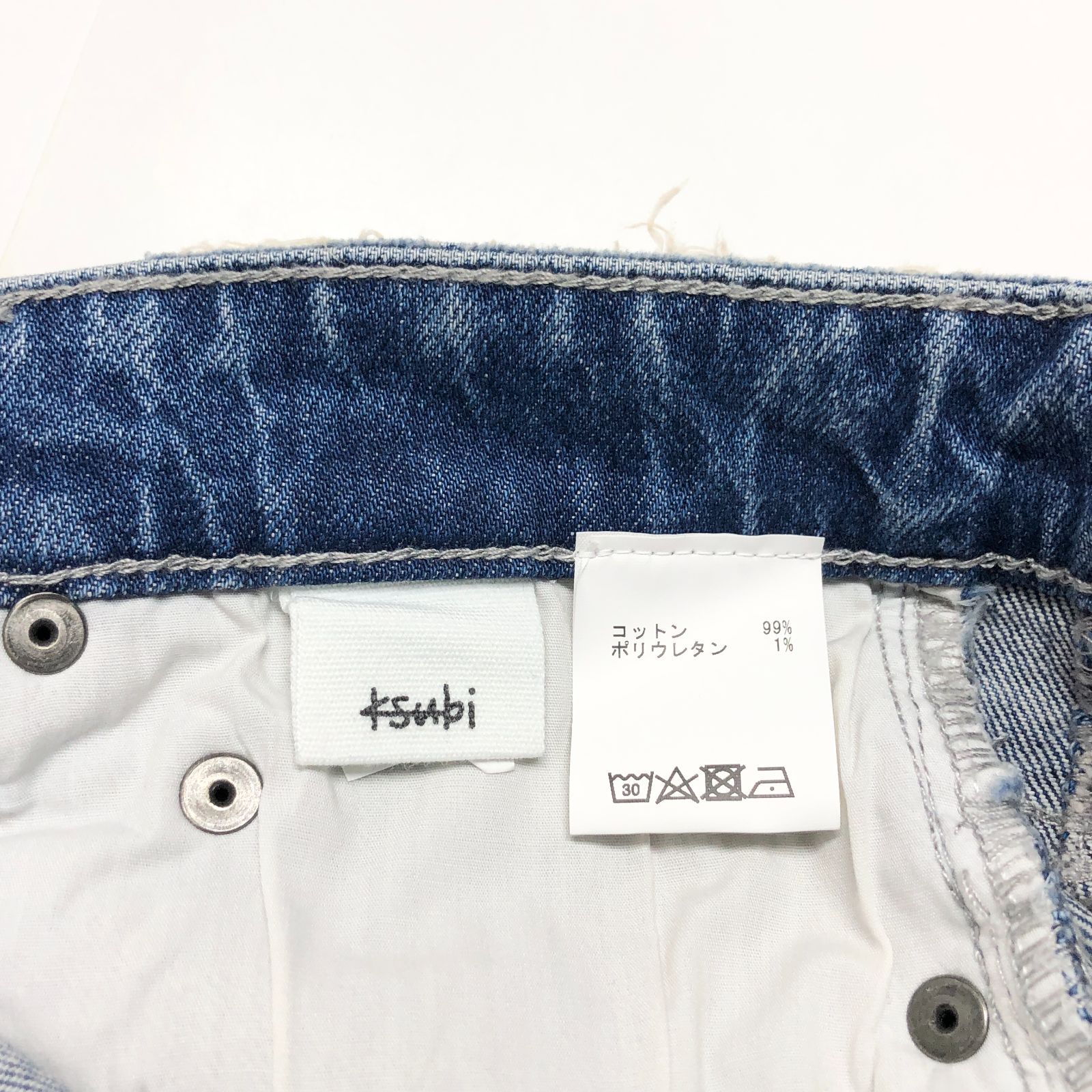 新品未使用 KSUBI（スビ） スリムフィットデニム 28 ブルー系 - メルカリ