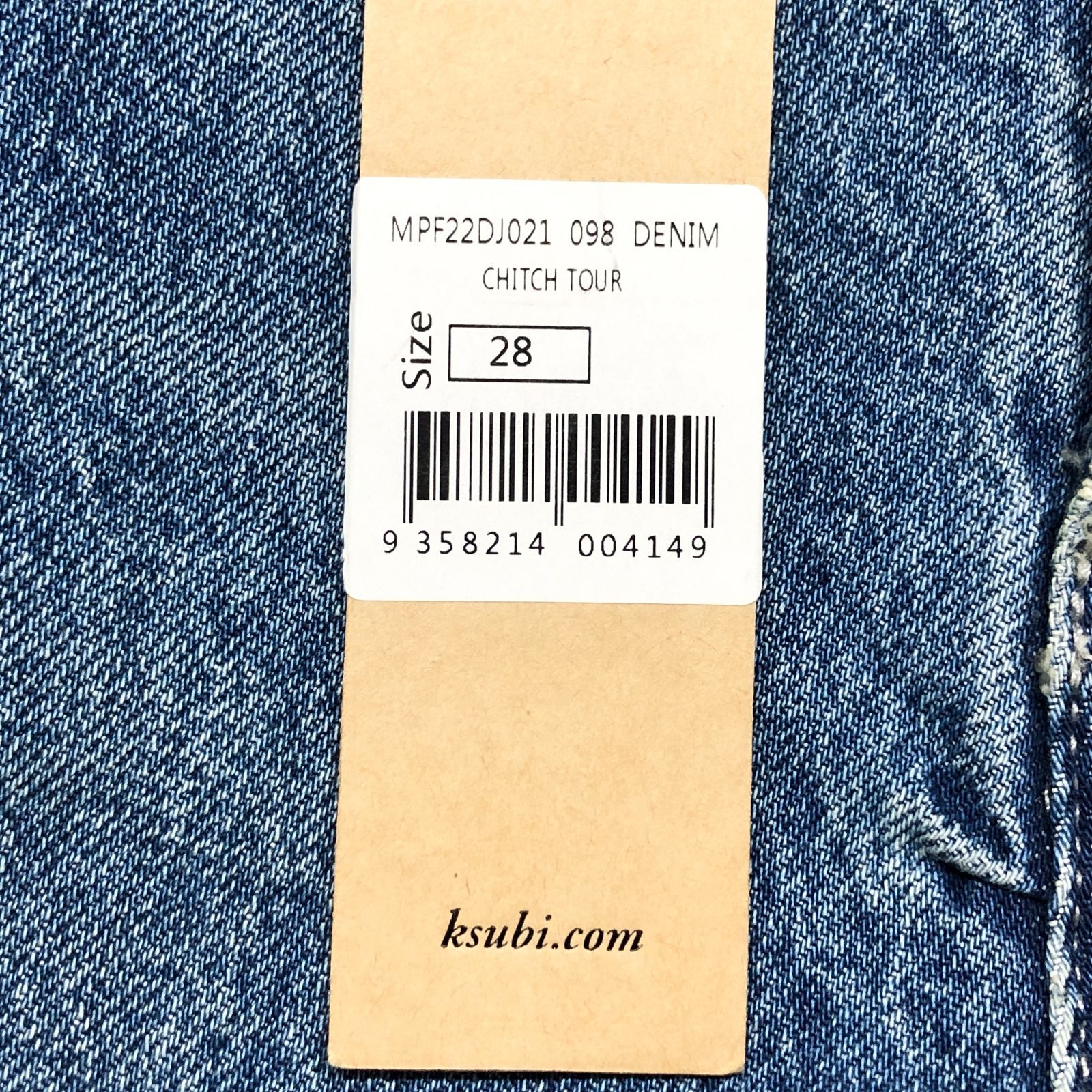 新品未使用 KSUBI（スビ） スリムフィットデニム 28 ブルー系 - メルカリ
