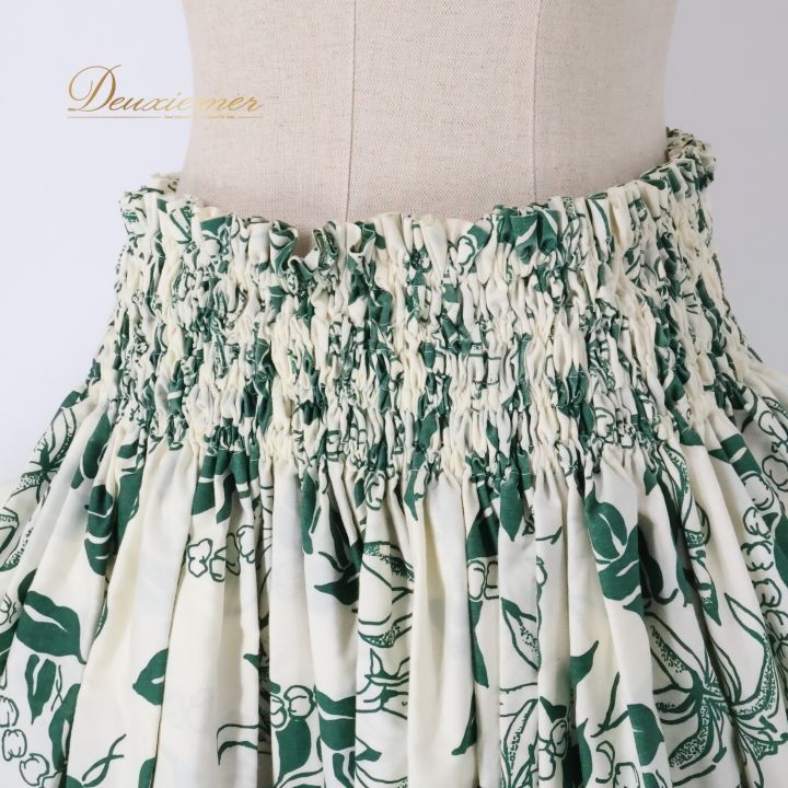 フラダンス 衣装 パウスカート ホワイト系 マカマカ MakaMaka