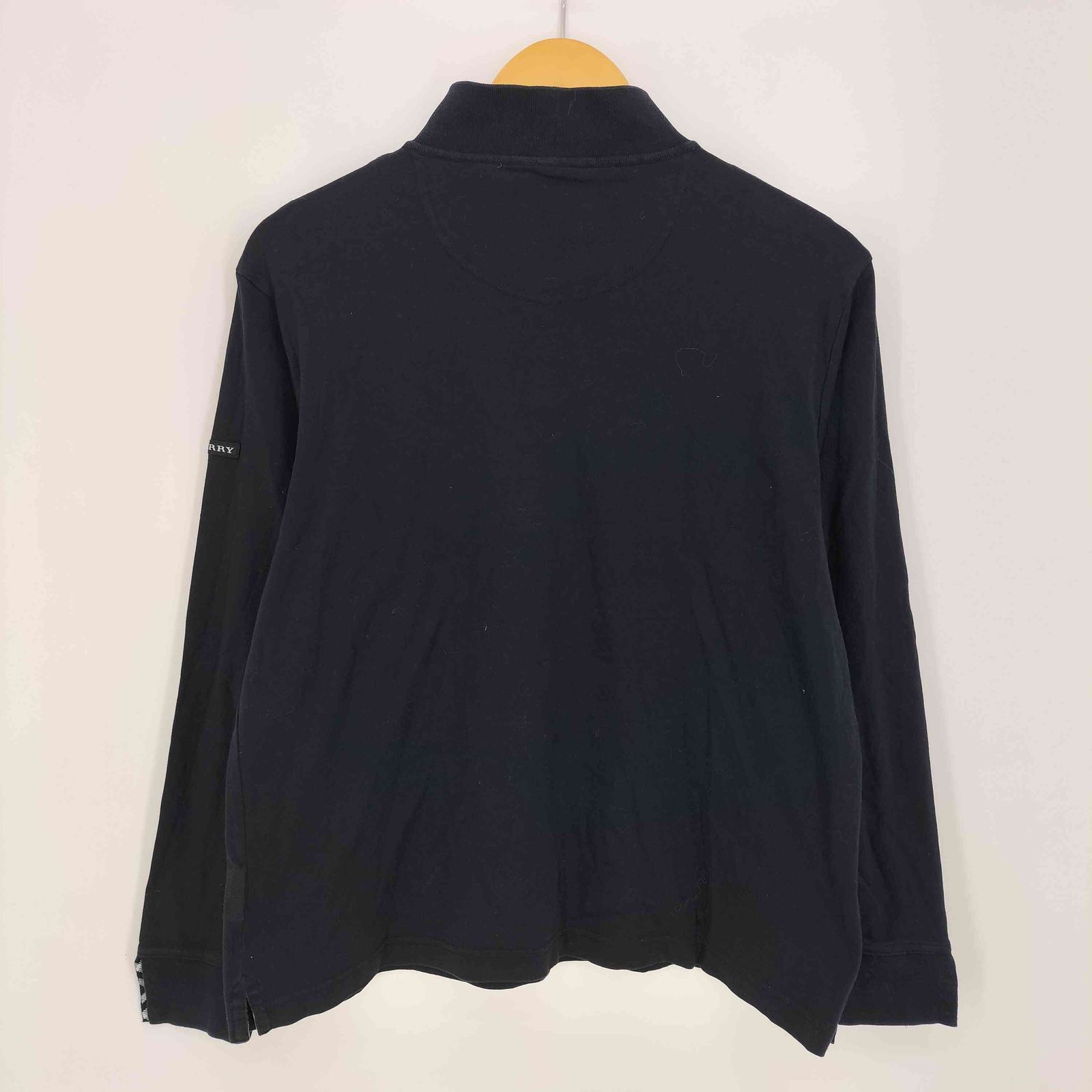 バーバリーゴルフ BURBERRY GOLF ロゴ刺繍 襟袖ノバチェック