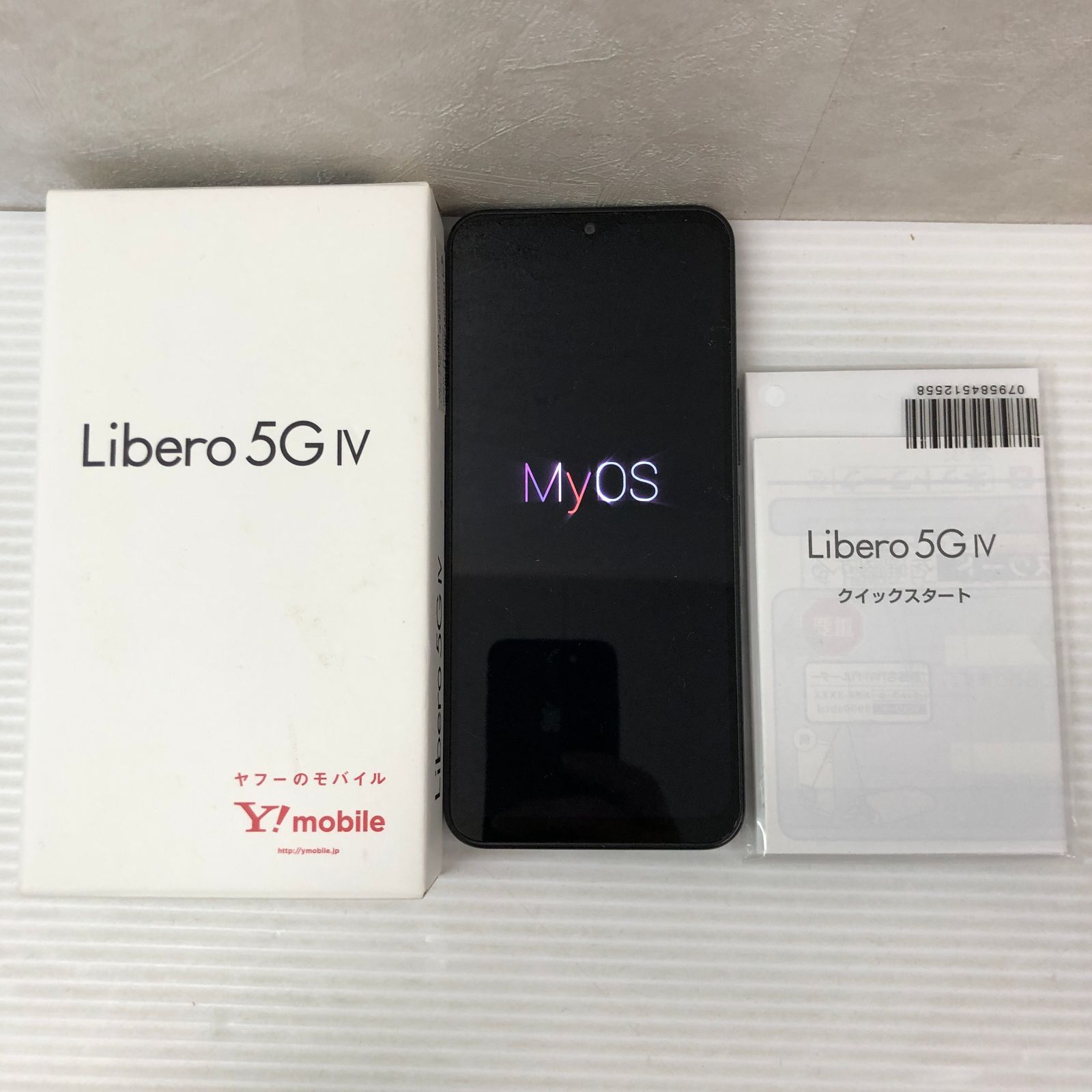 Libero 5G IV A302ZT ブラック 128GB Y!mobile SIMフリー 中古品