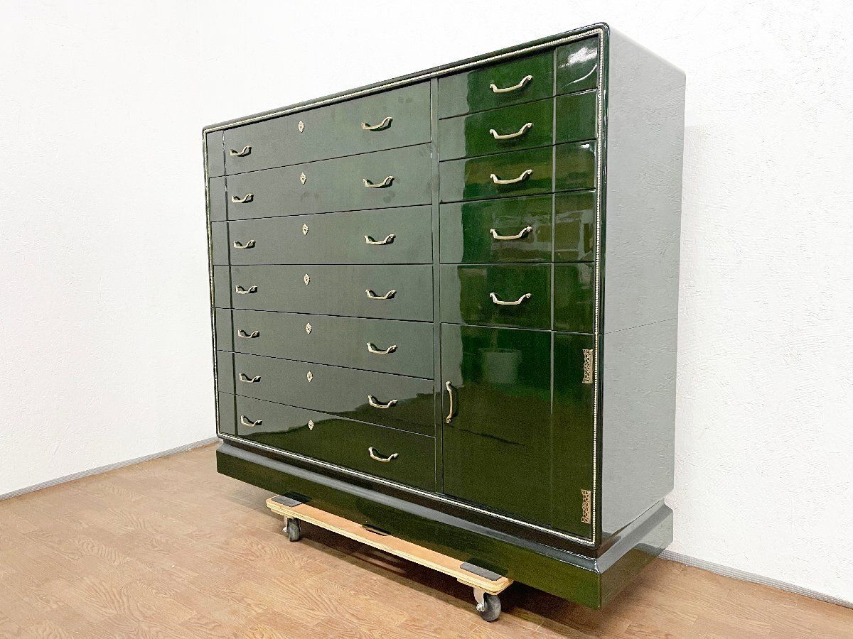 ○フランスミラー 7段チェスト 和箪笥風 整理箪笥 引き出し収納家具