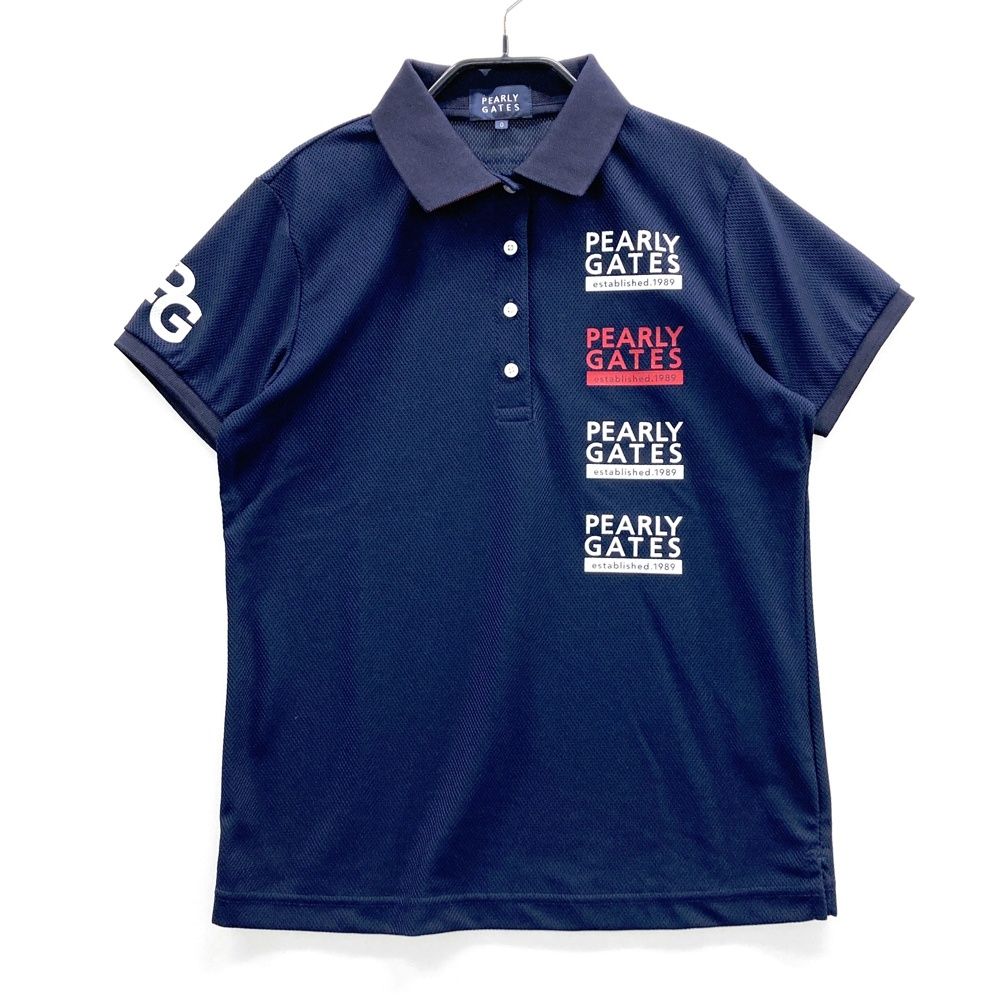 サイズ：0 PEARLY GATES パーリーゲイツ 2023年モデル ロゴプリント