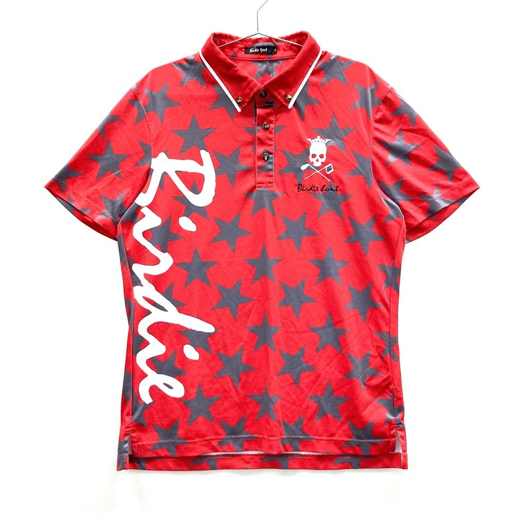 サイズ：LL BIRDIE HUNT バーディーハント 半袖ポロシャツ ボタン