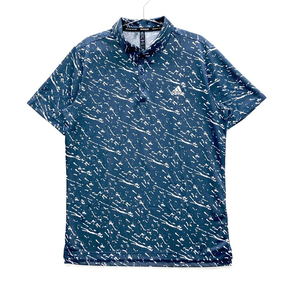 サイズ：O ADIDAS GOLF アディダスゴルフ HD3986 半袖ポロシャツ 総柄