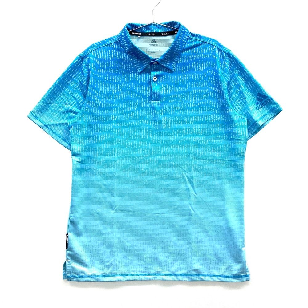 サイズ：O ADIDAS GOLF アディダスゴルフ FJ6730 半袖ポロシャツ 総柄