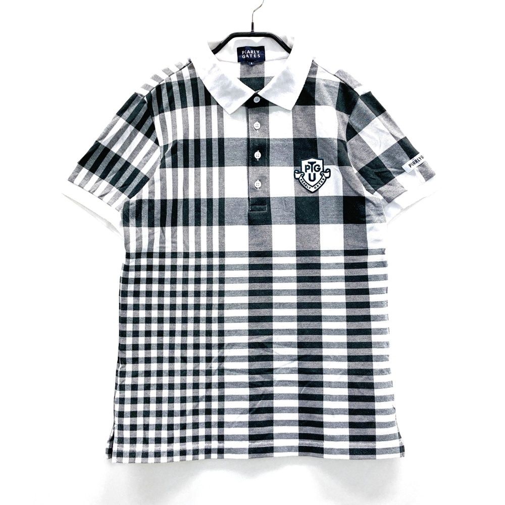 サイズ：4 PEARLY GATES パーリーゲイツ 半袖ポロシャツ チェック柄