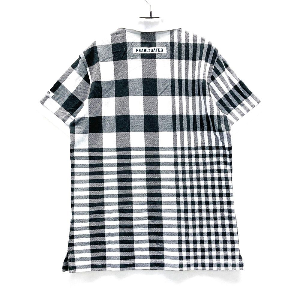 サイズ：4 PEARLY GATES パーリーゲイツ 半袖ポロシャツ チェック柄