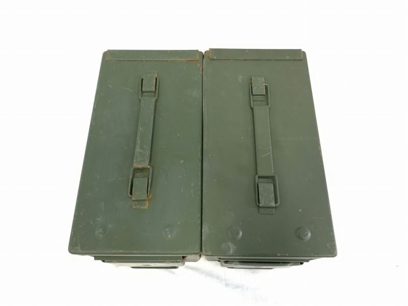 米軍放出品】アンモボックス アンモ缶 2個 ミリタリー アーモ缶