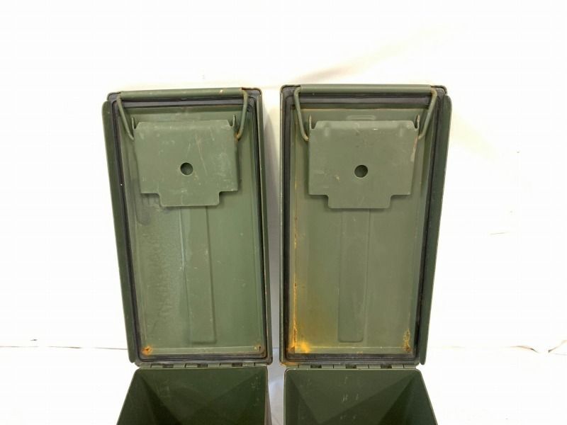 米軍放出品】アンモボックス アンモ缶 2個 ミリタリー アーモ缶