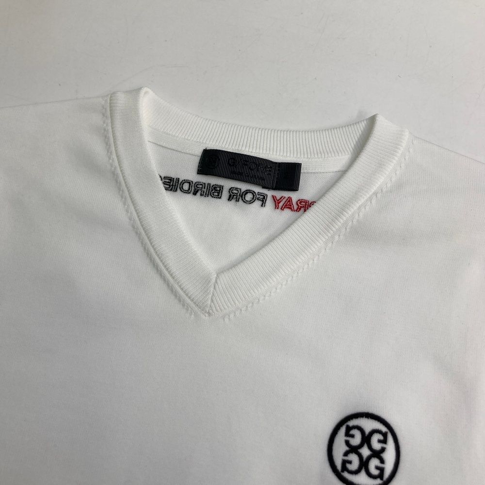 サイズ：2 G/FORE ジーフォア Vネック ニットセーター ホワイト系