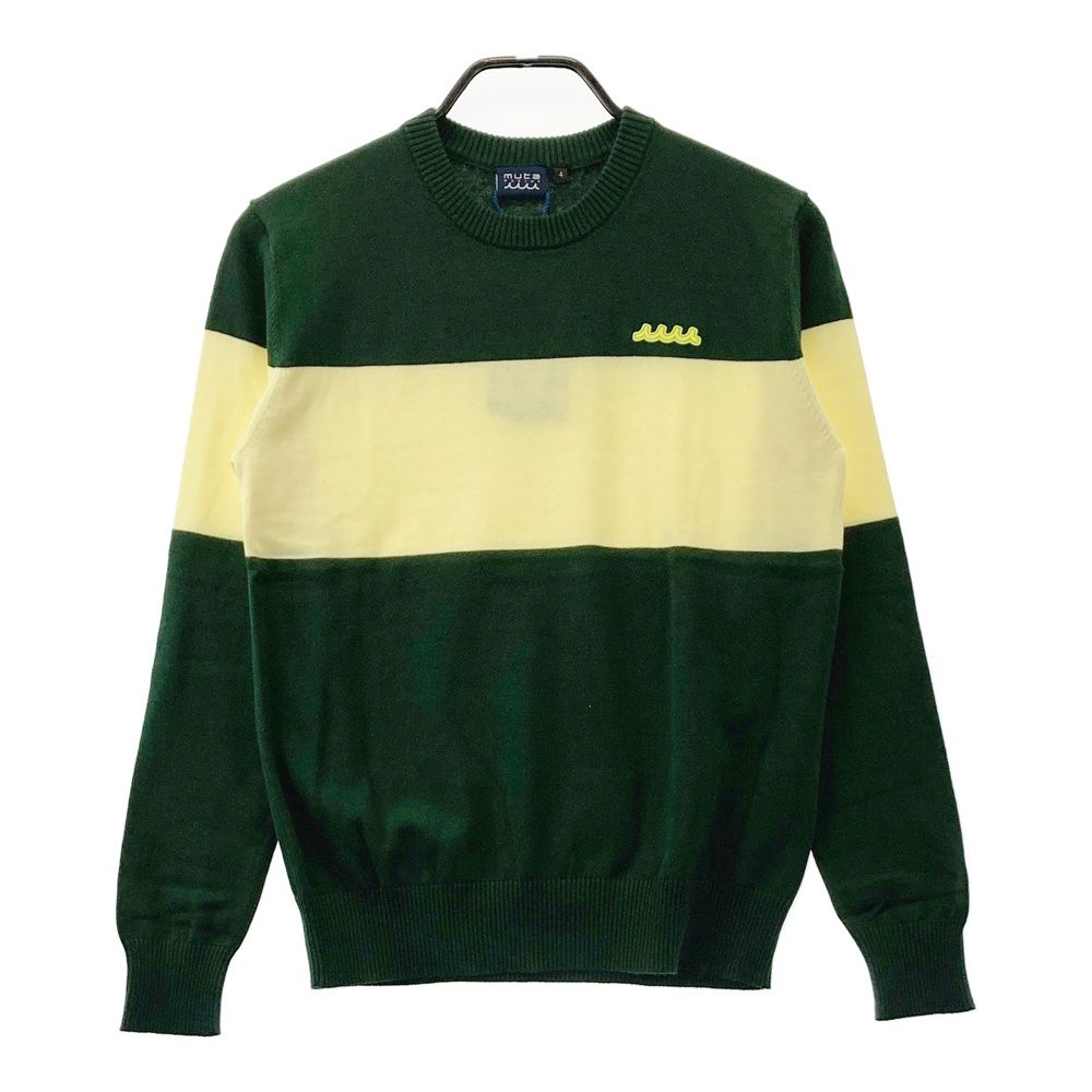 サイズ：4 MUTA MARINE ムータマリン 長袖ニットセーター グリーン系