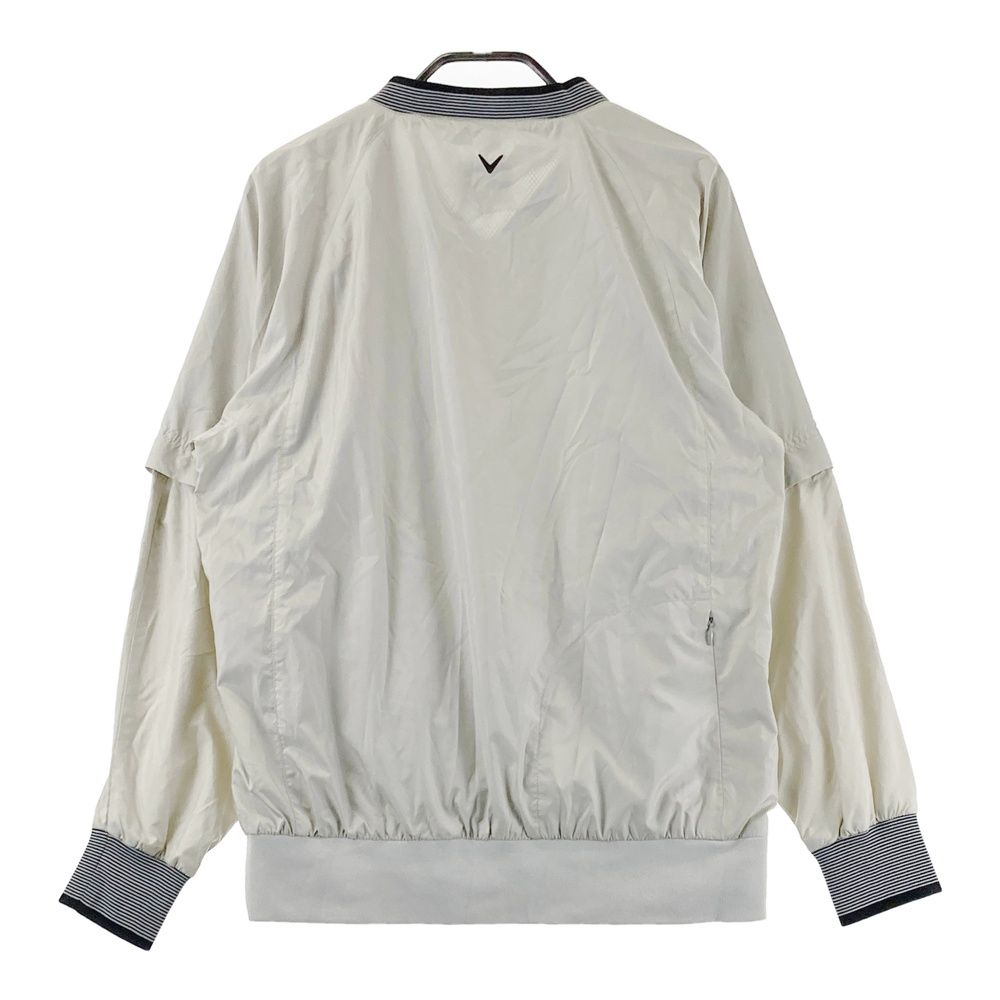 サイズ：M CALLAWAY キャロウェイ  裏メッシュ 2WAY長袖ブルゾン  グレー系 [240101613766] ゴルフウェア メンズ ストスト