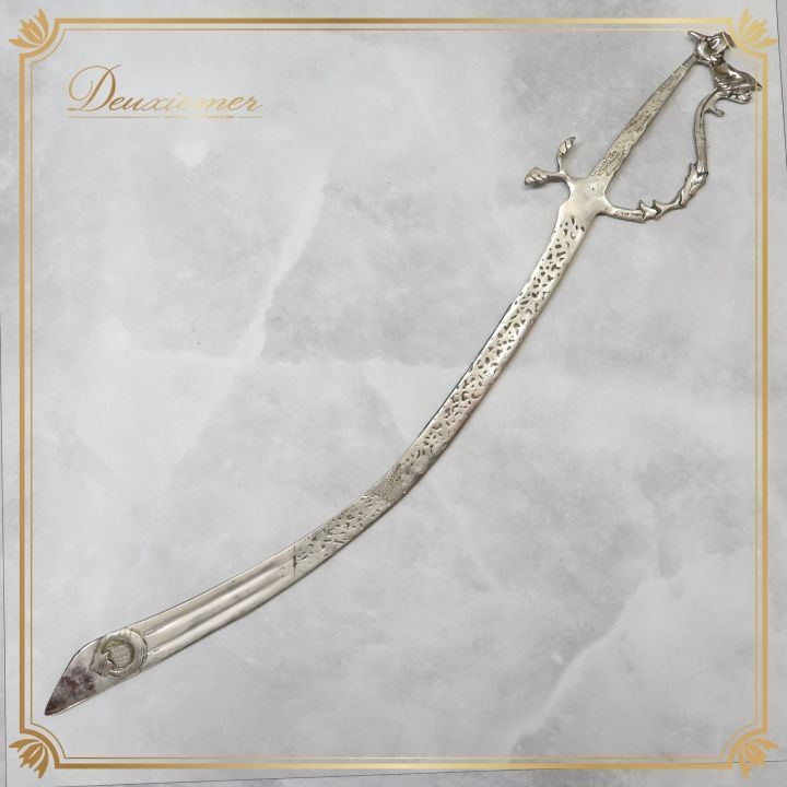 ベリーダンス 小物 シミター ソード シルバー系 剣 刀 全長73cm 重さ