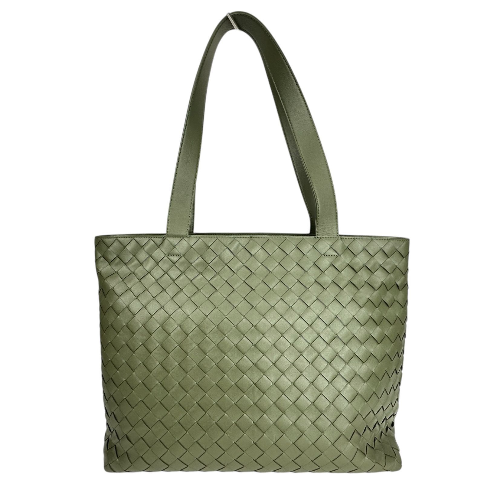 BOTTEGA VENETA イントレチャート ショルダーバッグ グリーン系 