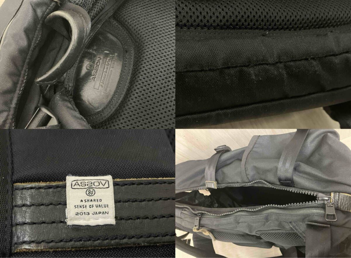 ASSOV アッソブ リュック リュックサック ブラック - メルカリ