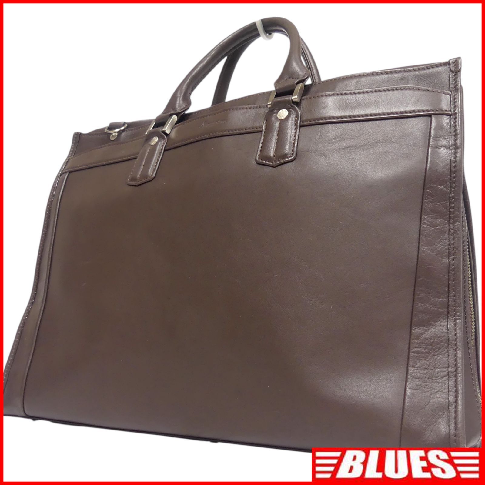 Aquascutum アクアスキュータム ビジネスバッグ 2way 日本製 本革