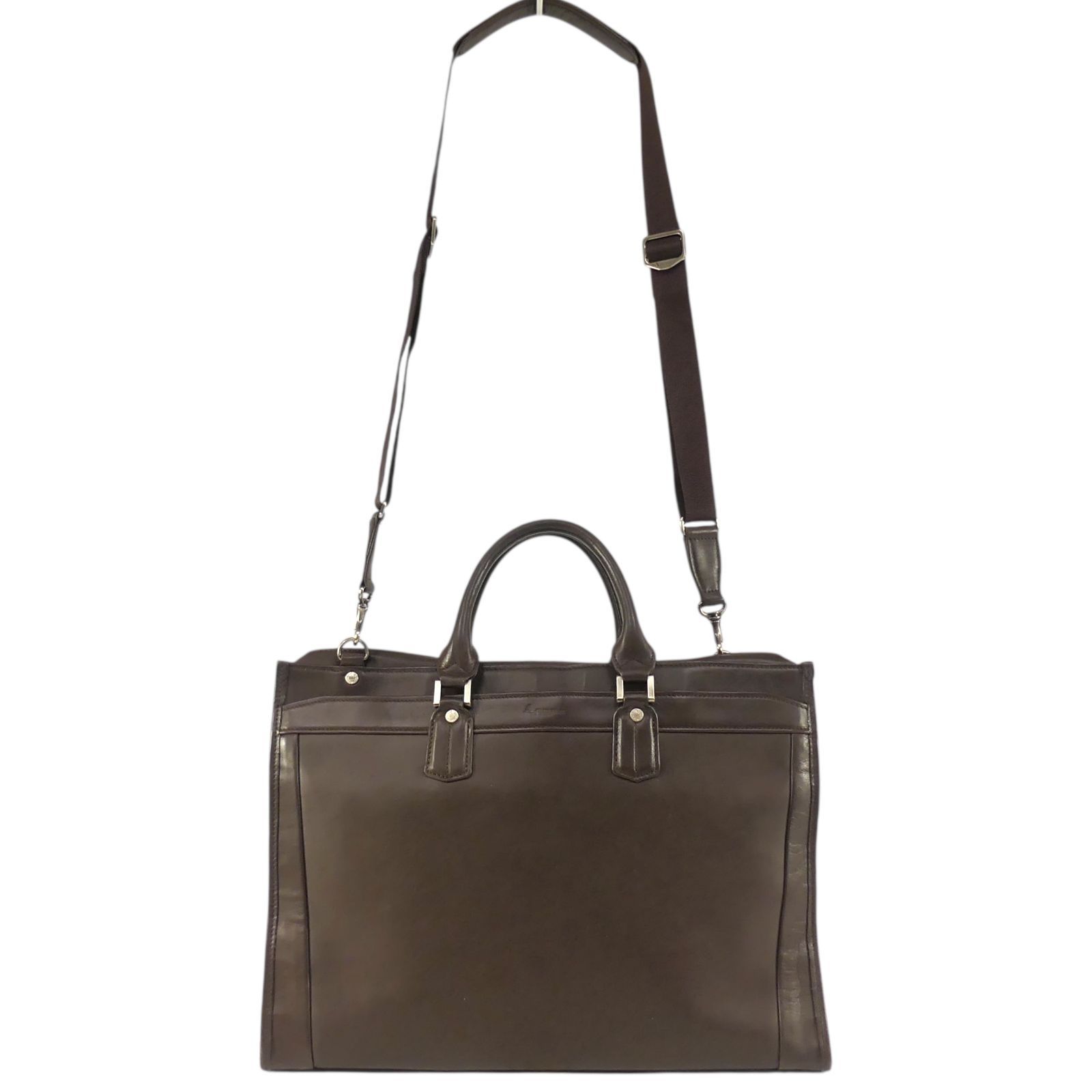 Aquascutum アクアスキュータム ビジネスバッグ 2way 日本製 本革