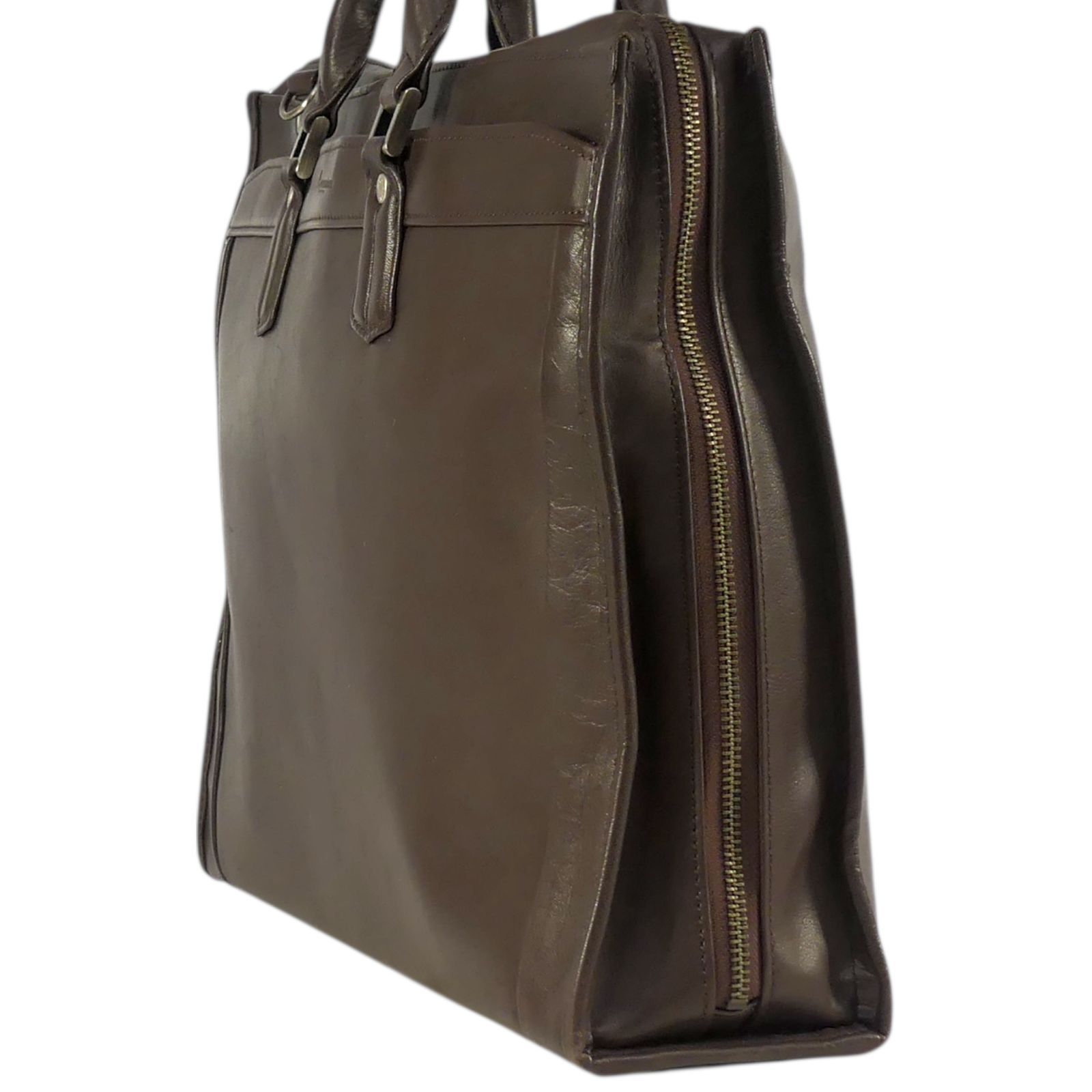 Aquascutum アクアスキュータム ビジネスバッグ 2way 日本製 本革