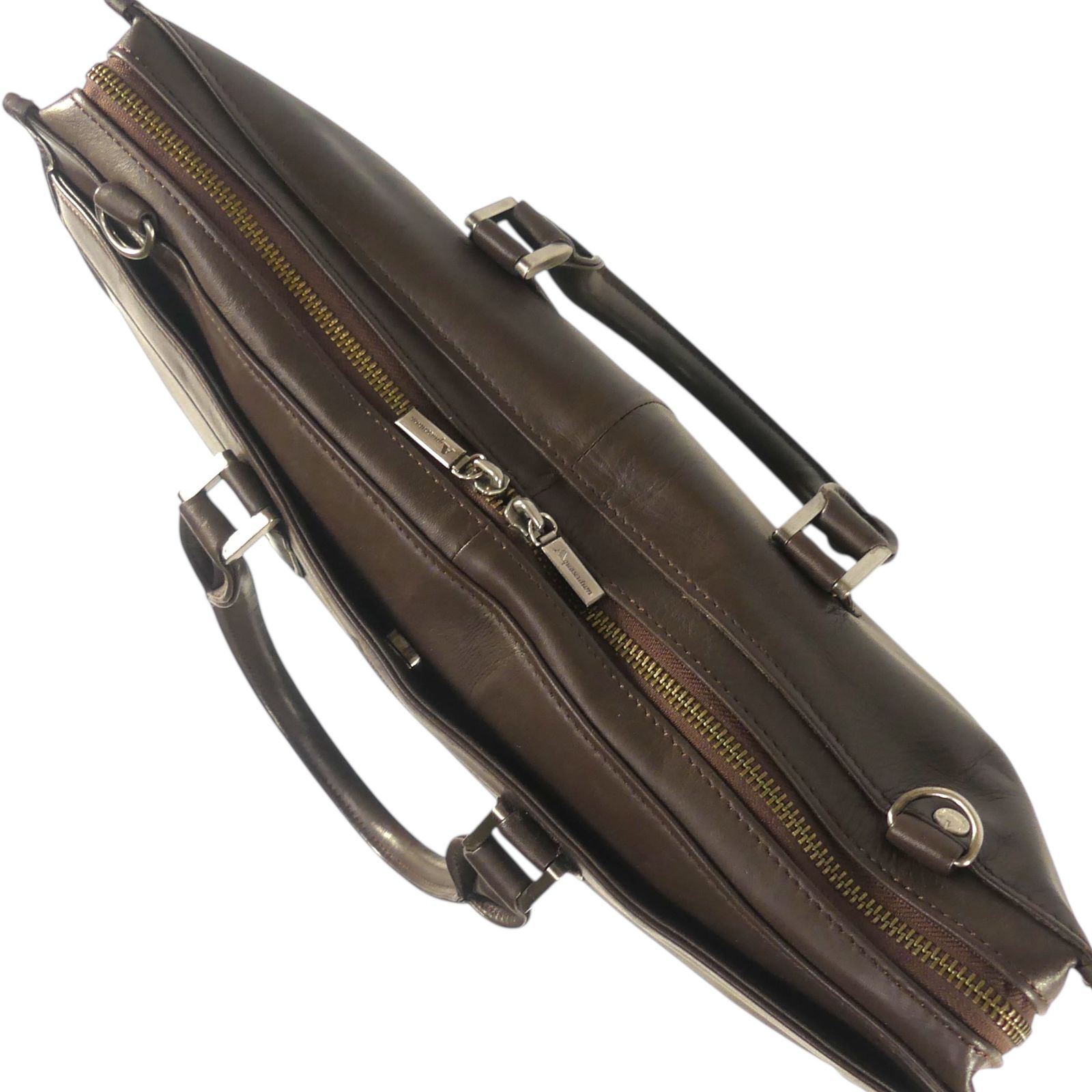 Aquascutum アクアスキュータム ビジネスバッグ 2way 日本製 本革