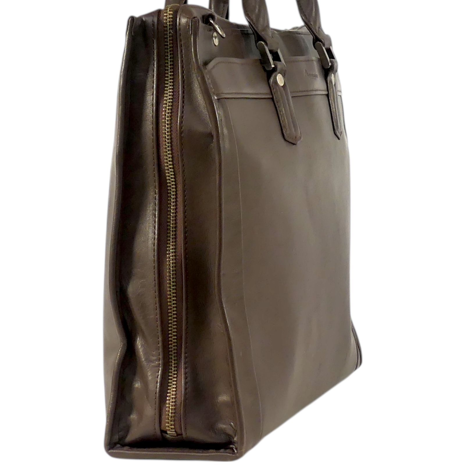 Aquascutum アクアスキュータム ビジネスバッグ 2way 日本製 本革