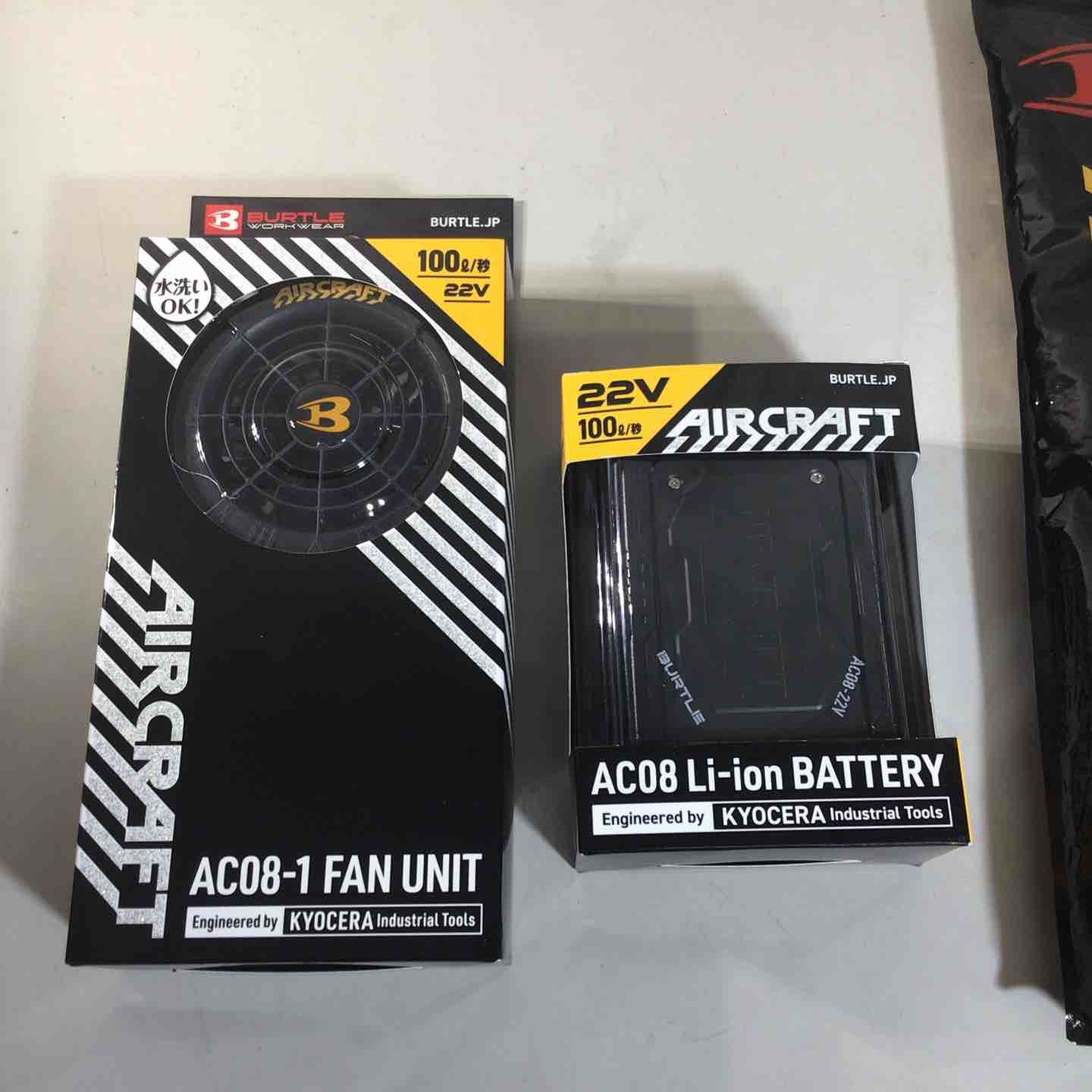 健康用品 【未使用品】 BURTLE AC08-1 AC2064 バッテリー ファン 