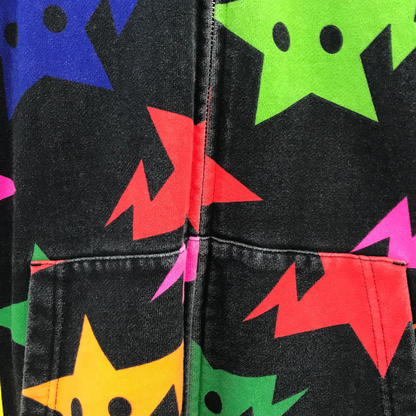 生産国:中国 A BATHING APE パーカー 002ZPA301023X スター 星柄 XL 黒