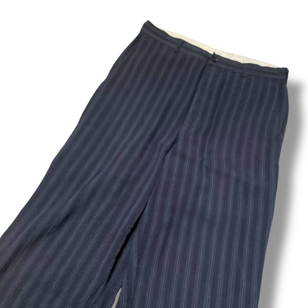 96ss archive COMME des GARCONS HOMME レーヨンストライプパンツ