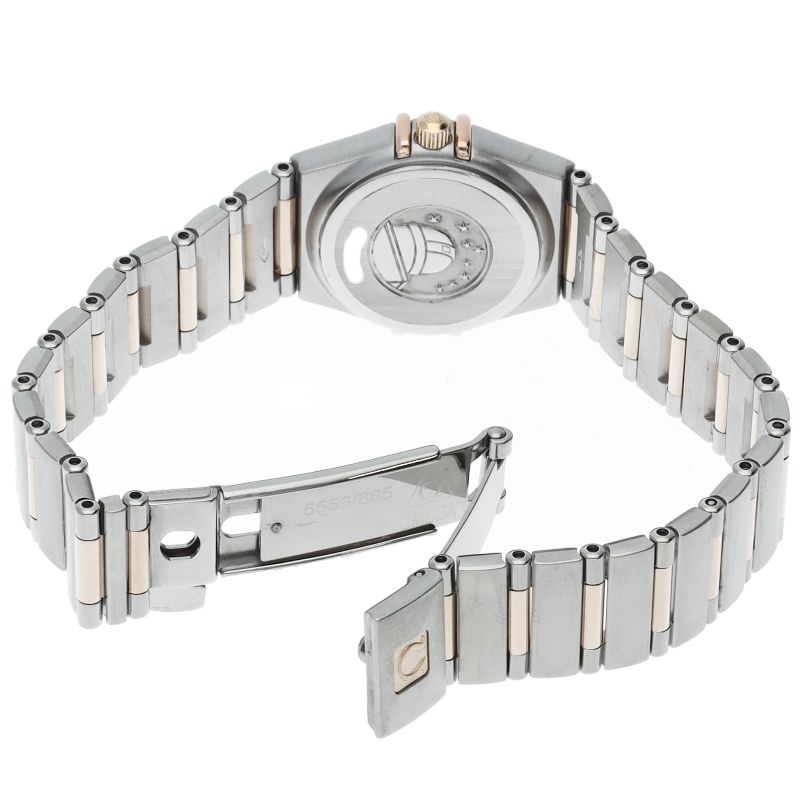 オメガ コンステレーションミニ 22.5mm ダイヤベゼル 8Pダイヤ シェル