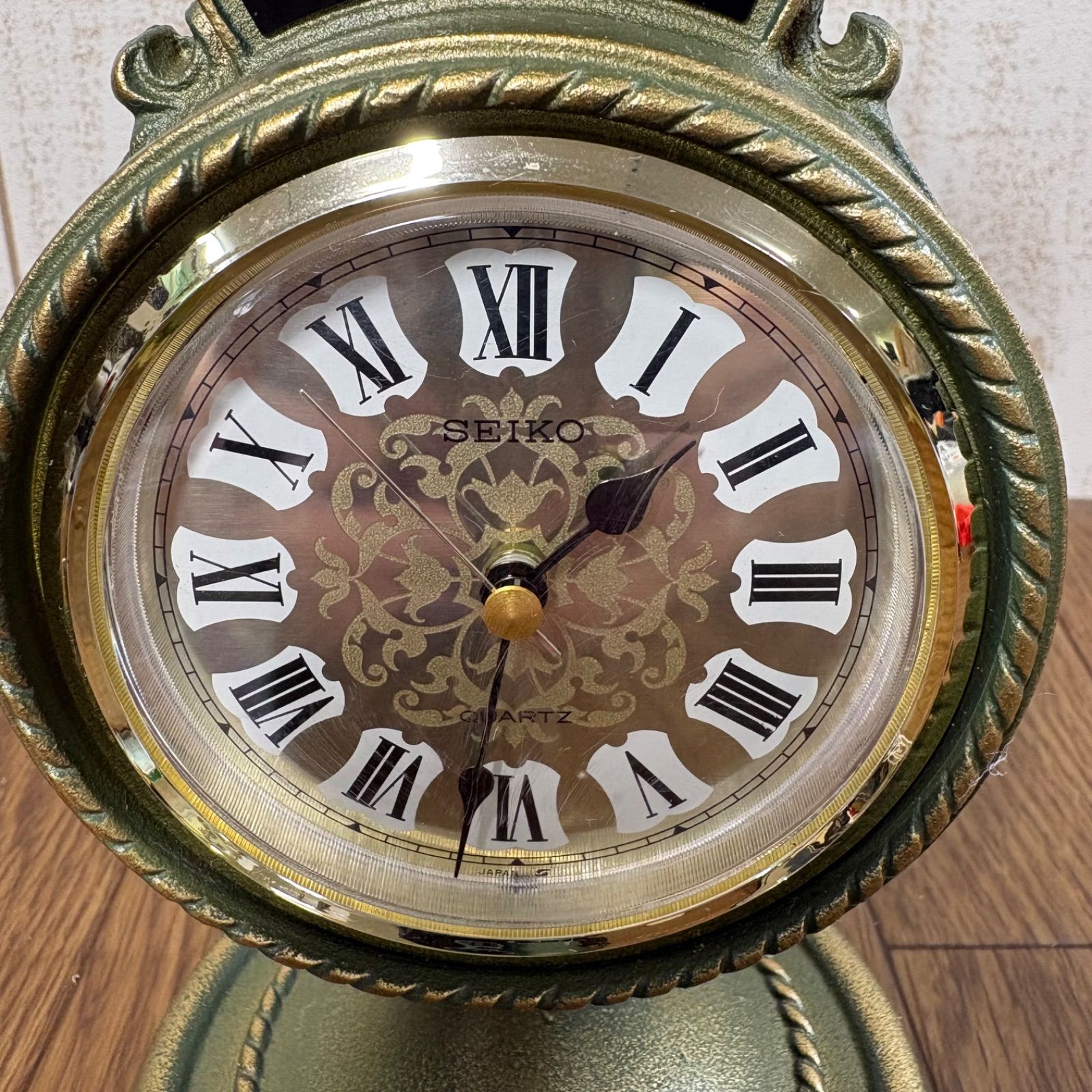 SEIKO Tempus Fugit 置時計 ゴールド セイコー レトロ - メルカリ