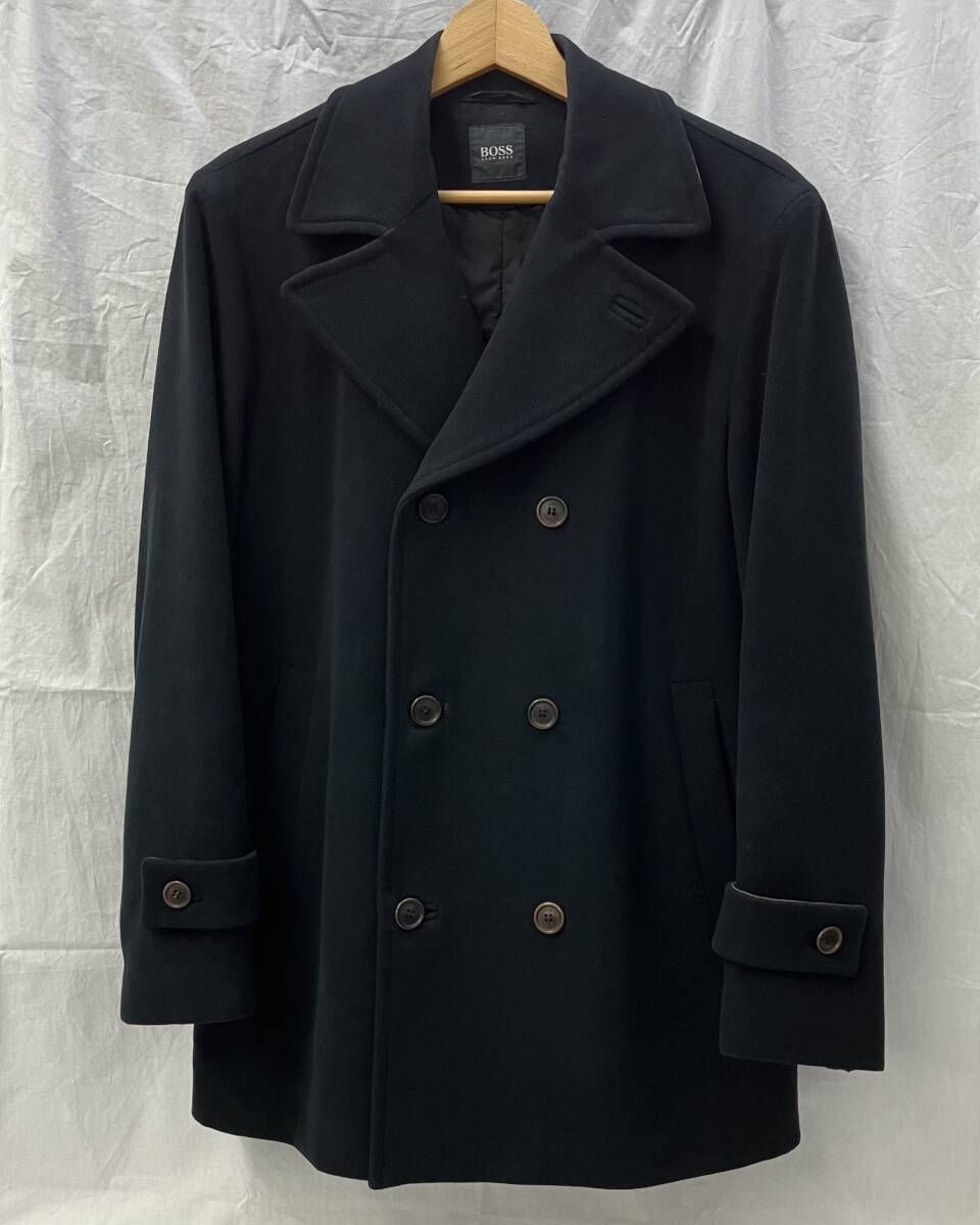 HUGO BOSS ヒューゴボス ピーコート ウール カシミヤ ダブルブレスト
