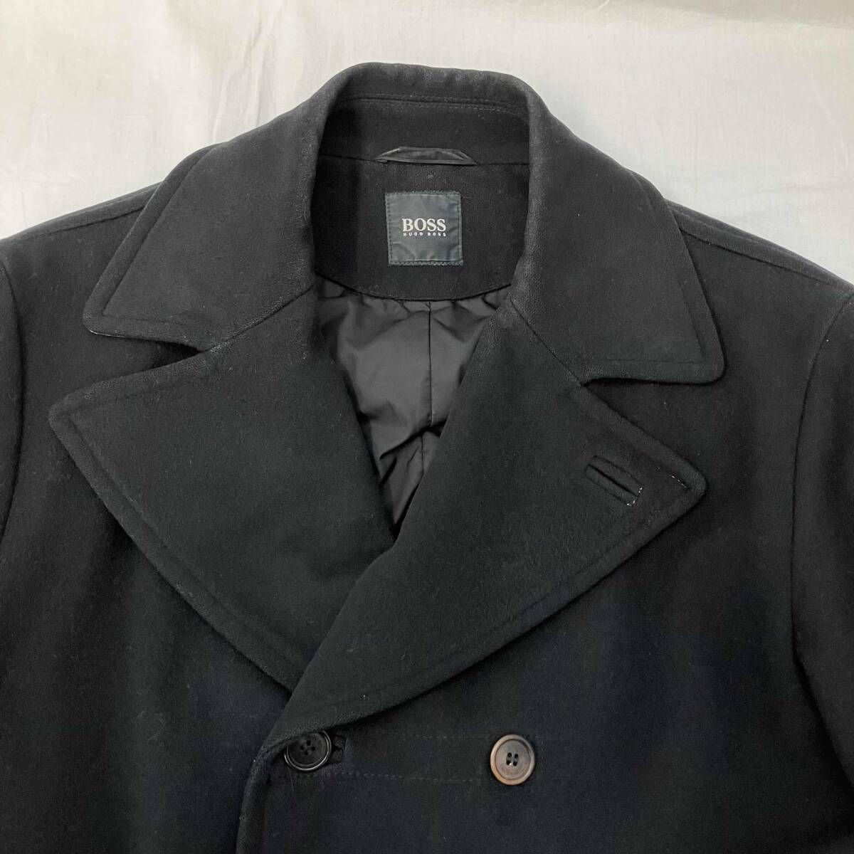 HUGO BOSS ヒューゴボス ピーコート ウール カシミヤ ダブルブレスト