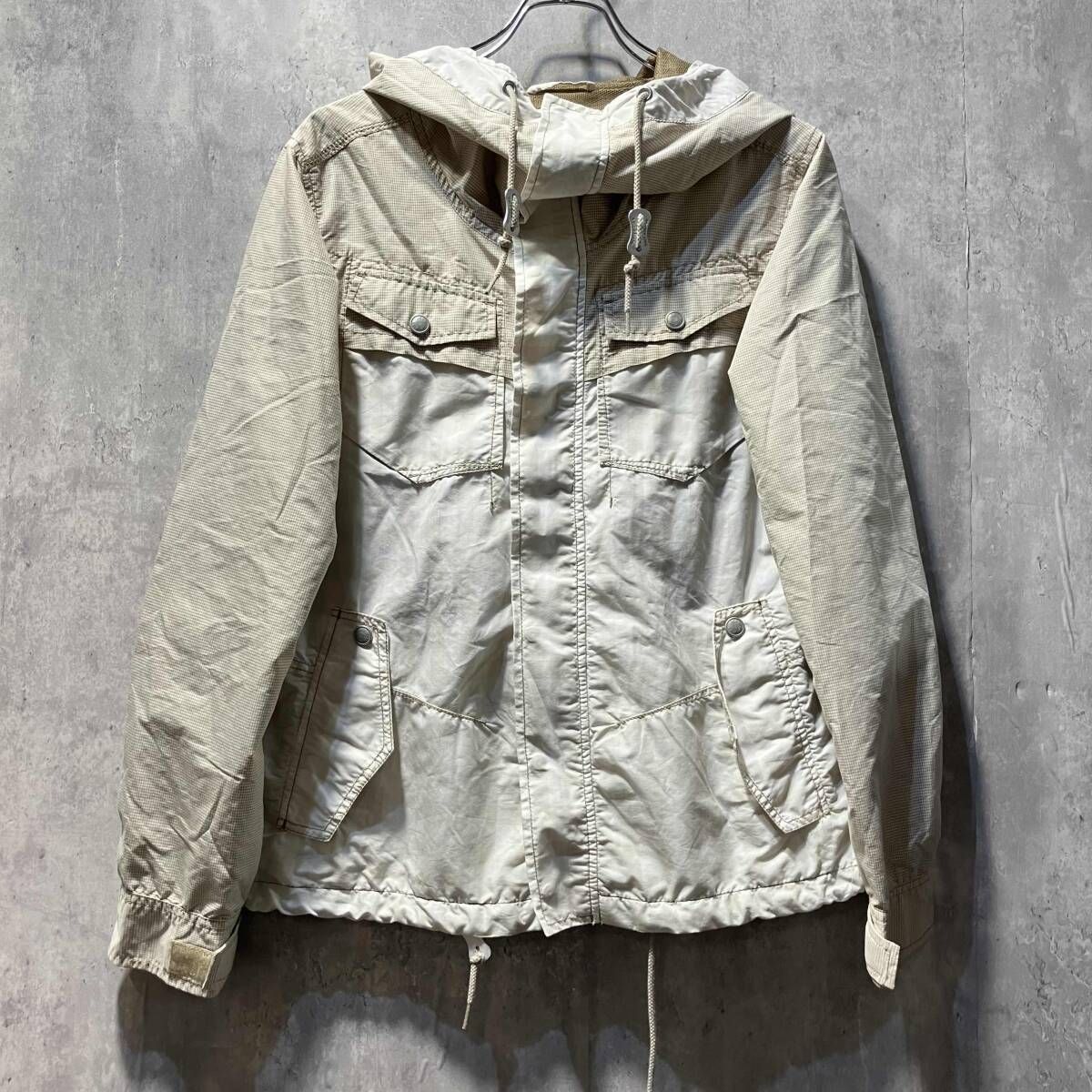マリテフランソワジルボー　Mサイズ マウンテンパーカー 00s marithe francois girbaud コットンマウンテンパーカー M ベージュ