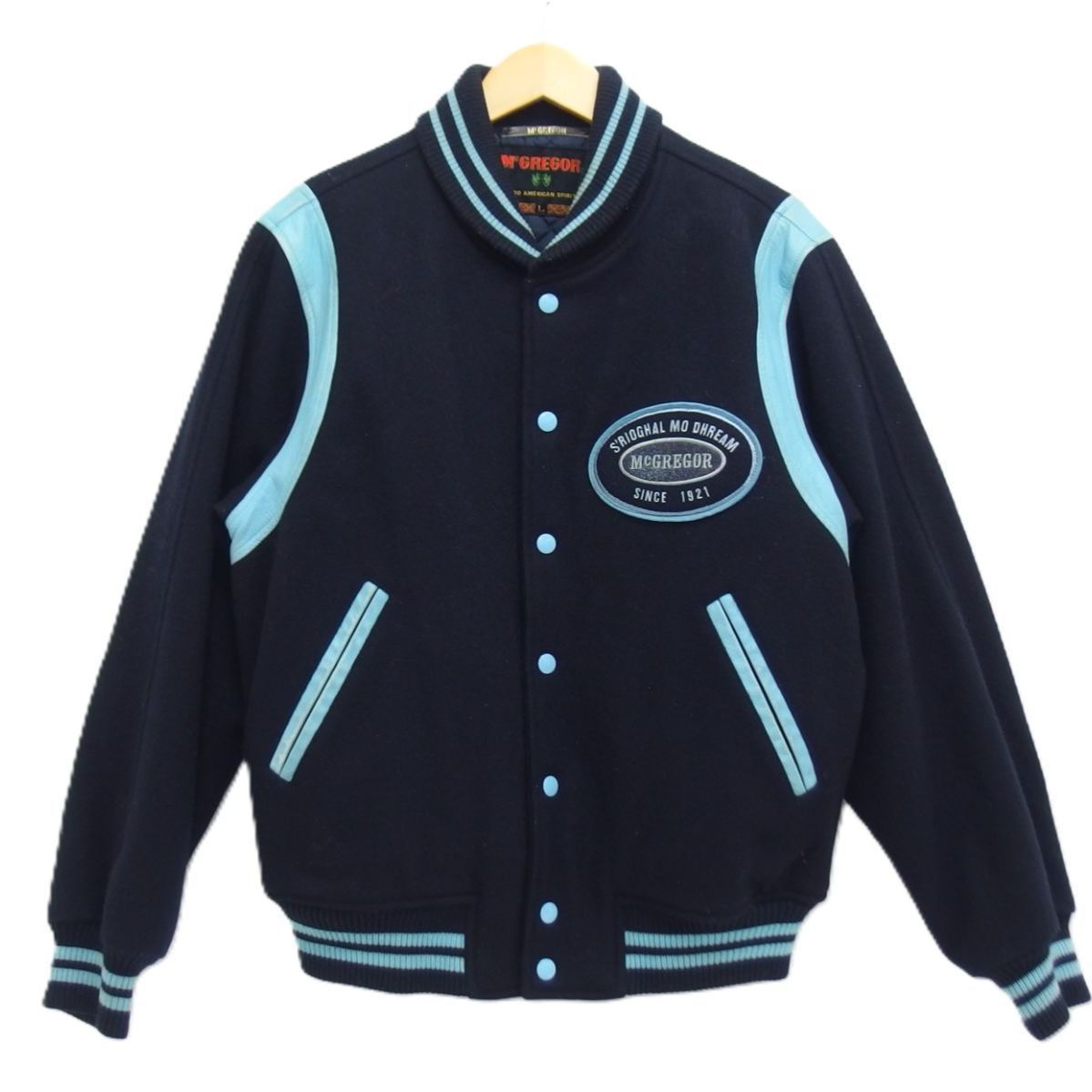 McGREGOR スタジャン　サイズL ウール ☆McGREGOR マクレガー スタジャン Lサイズ ウール ネイビー G13-5619