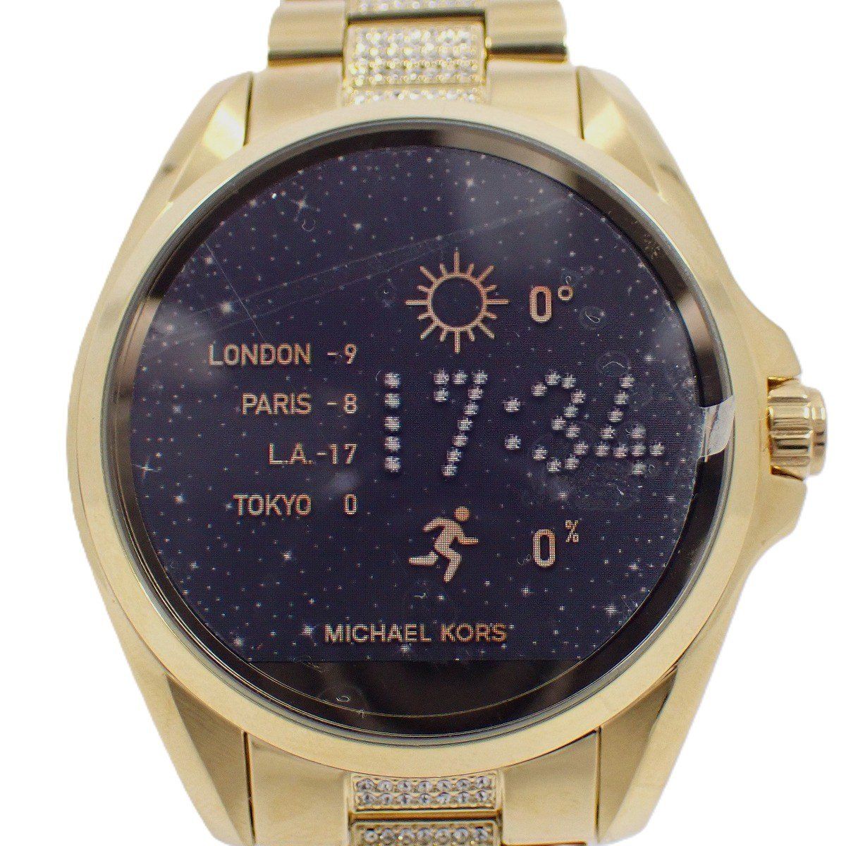 美品】マイケルコース スマートウォッチ レディース 腕時計 ゴールドGP