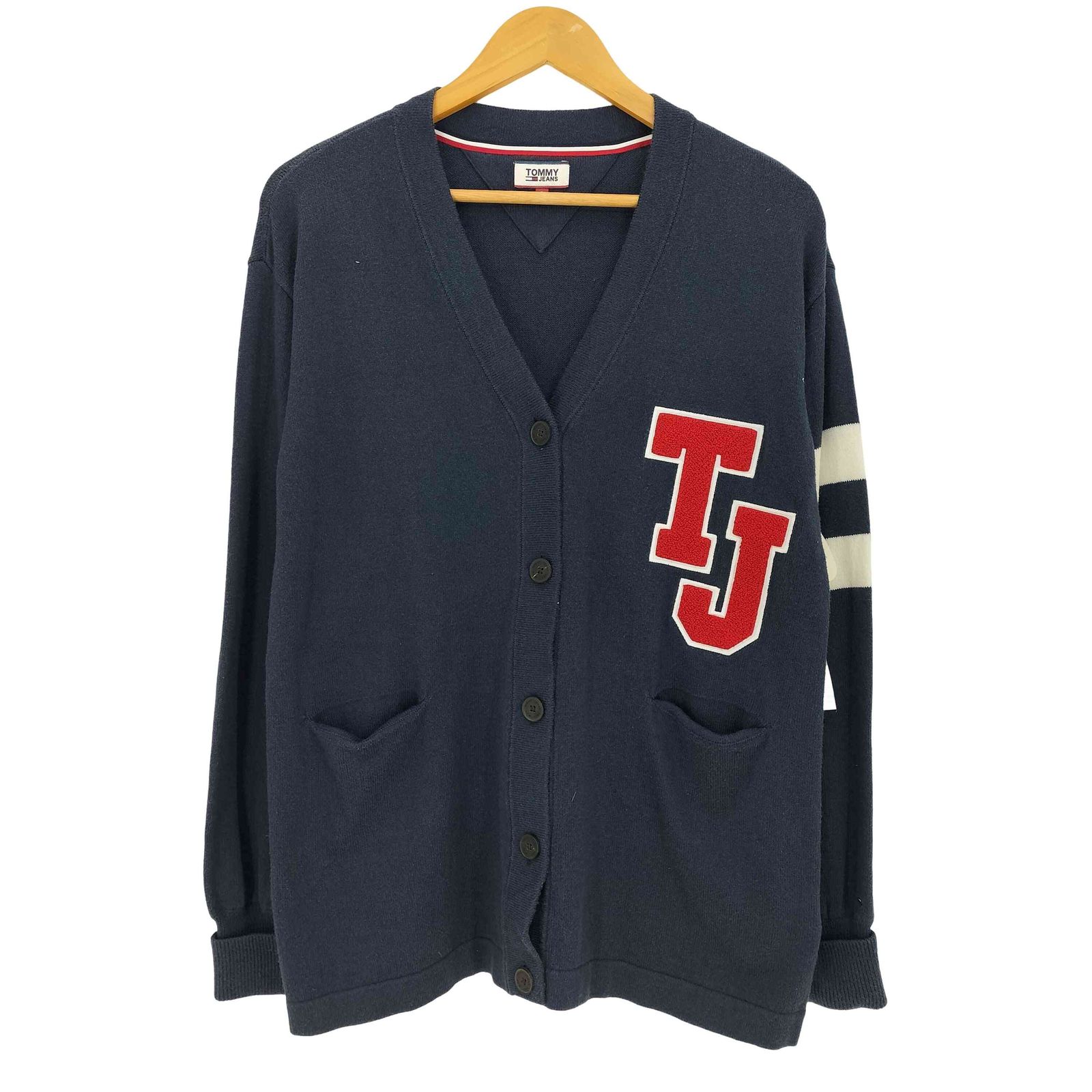 トミージーンズ tommy jeans Kardigan TJW varsity TJワッペン 