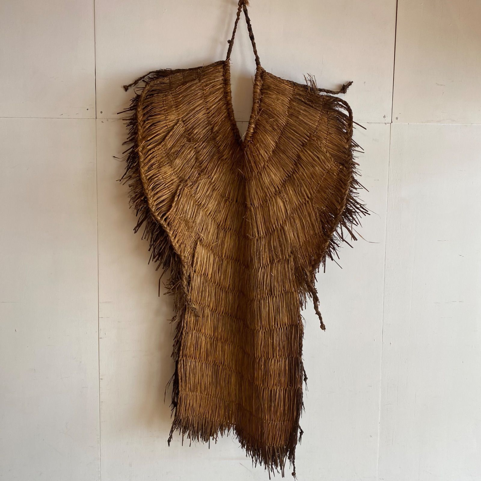 アンティーク 藁蓑 蓑 みの 民藝 民具 y563 - メルカリ