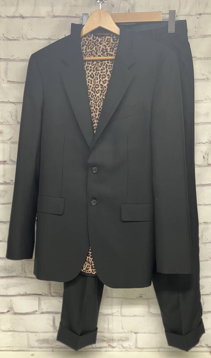 Paul Smith ポールスミス　セットアップパンツスーツ　2B 42サイズ マイクロヘリンボーン ストライプ シングル2Bスーツ（ネイビー