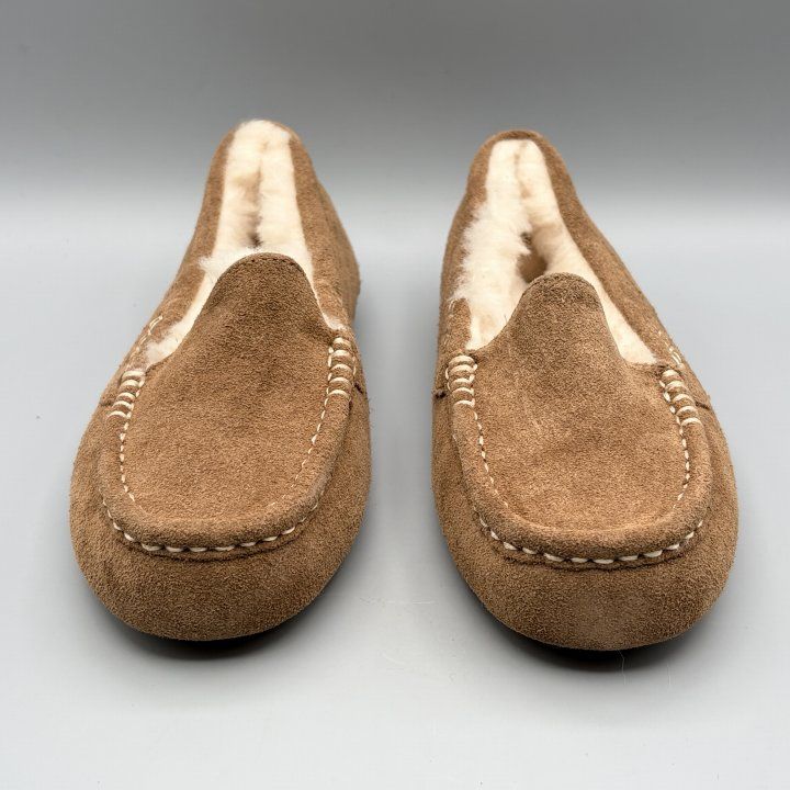 UGG モカシンスリッポン ムートンシューズ チェスナット USA6/JP23cm