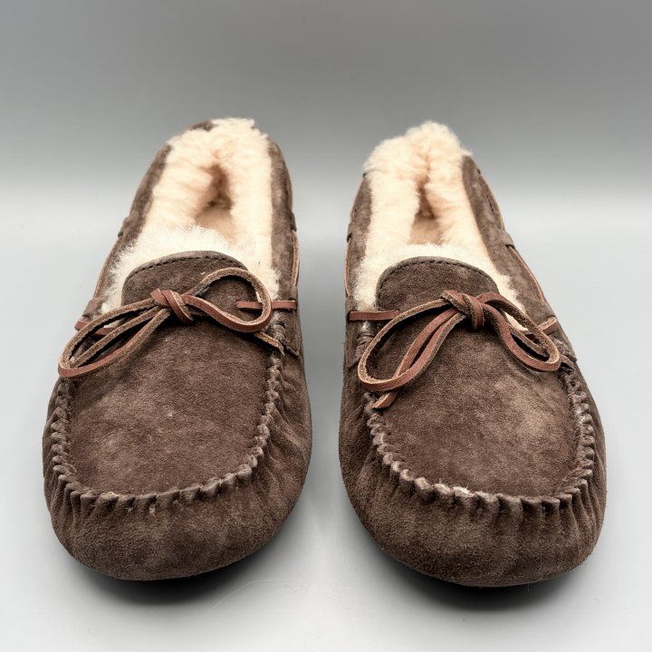 UGG モカシンスリッポン ムートンシューズ エスプレッソ USA6/JP23cm