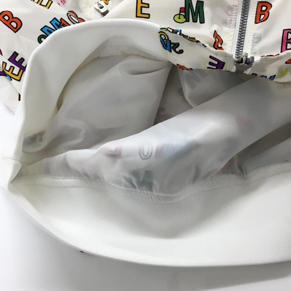 新品】マスターバニー ジャケットブルゾン 白×マルチカラー ロゴ総柄
