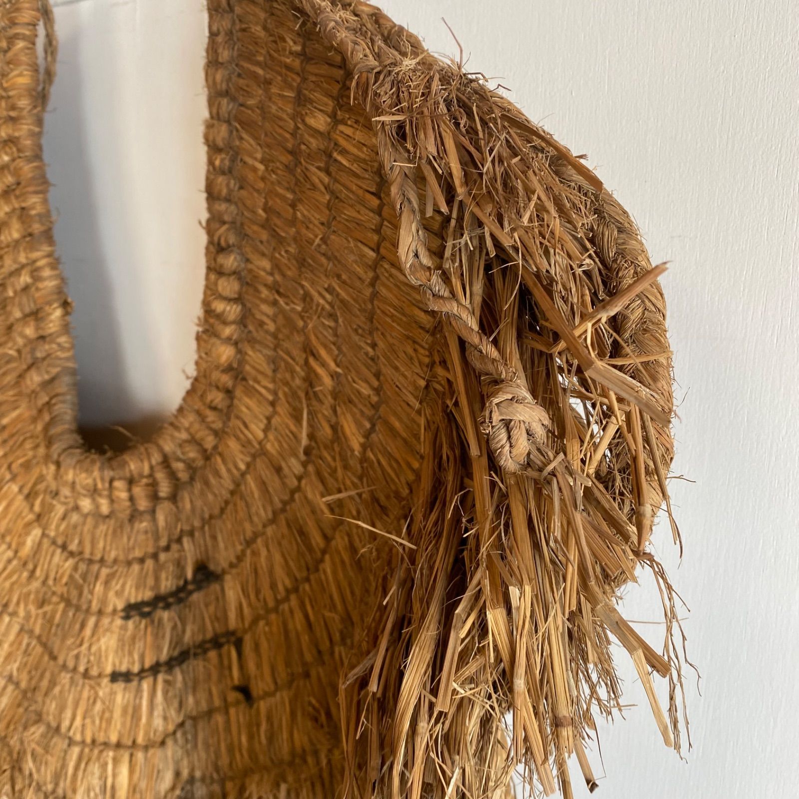 アンティーク 藁蓑 蓑 みの 民藝 民具 y565 - メルカリ