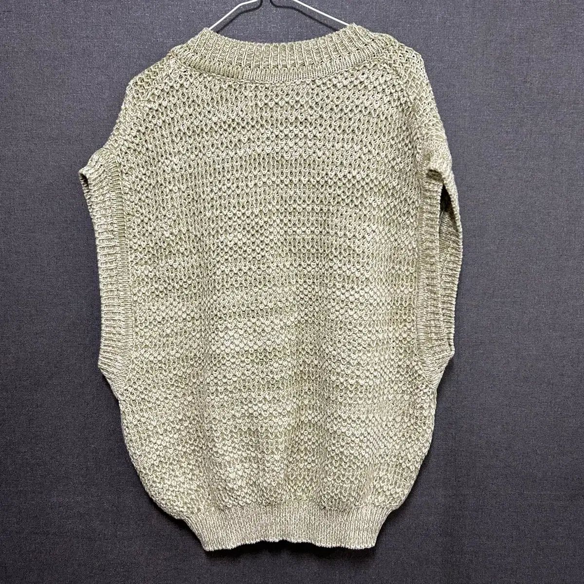 メンズ SATUR セター ニット ベスト ライトグリーン L - メルカリ